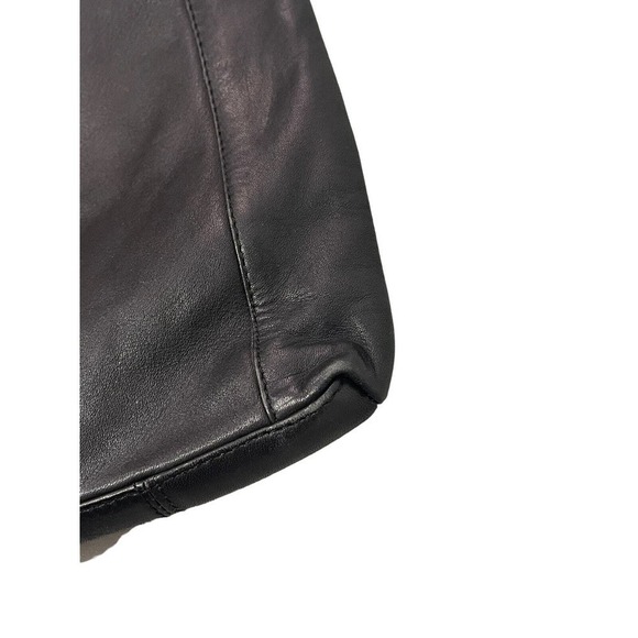 Derek Alexander Black Leather Adjustable Strap Crossbody Bag Medium - Picture 4 of 12